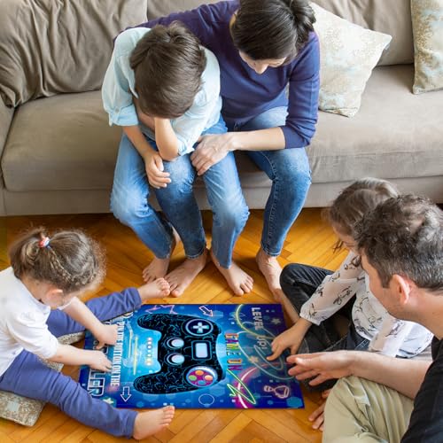 Image of WERNNSAI Pin the Button on the Game Controller Gaming Party Decorations | Video Game Birthday Decorations for Boy Kids,Game On Party Game,28 inch x 21 inch Poster with 24 Stickers and Blindfold