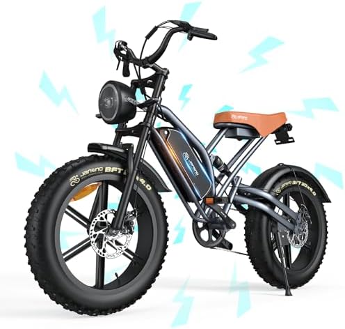 JANSNO Bicicleta eléctrica, motor de 90Nm/65Nm, batería desmontable de 48V 34Ah/17Ah, , ruedas de 20 pulgadas x 4.0 anchascertificación CE, sistema de 7 velocidades,...