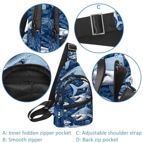Sac à dos à bandoulière multicolore avec sangle réglable sport - 2