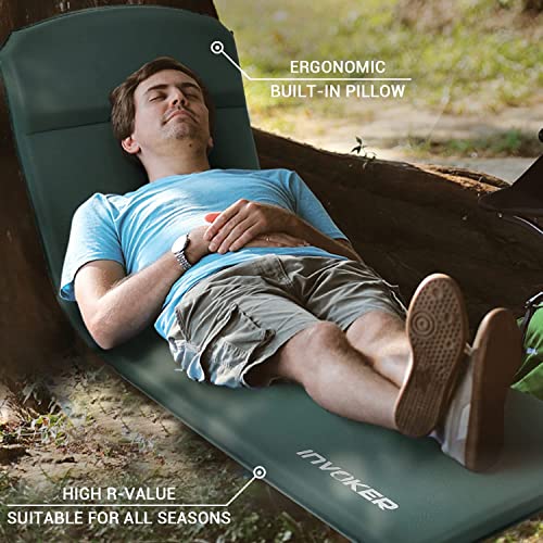 Camping Isomatte - 8 cm UltraThick Elastic Foam Selbstaufblasende Camping Matte mit Kissen Schnell Aufblasen in 25s für… - Image 6