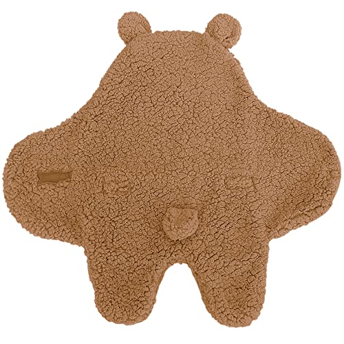 Image of BlueSnail Newborn Receiving Blanket Baby Sleeping Wrap Swaddle(0-3M, 8-13lbs,Brown)