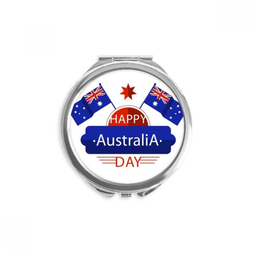 Miroir de poche portable cadeau Australie motif étoile multicolore souvenir
