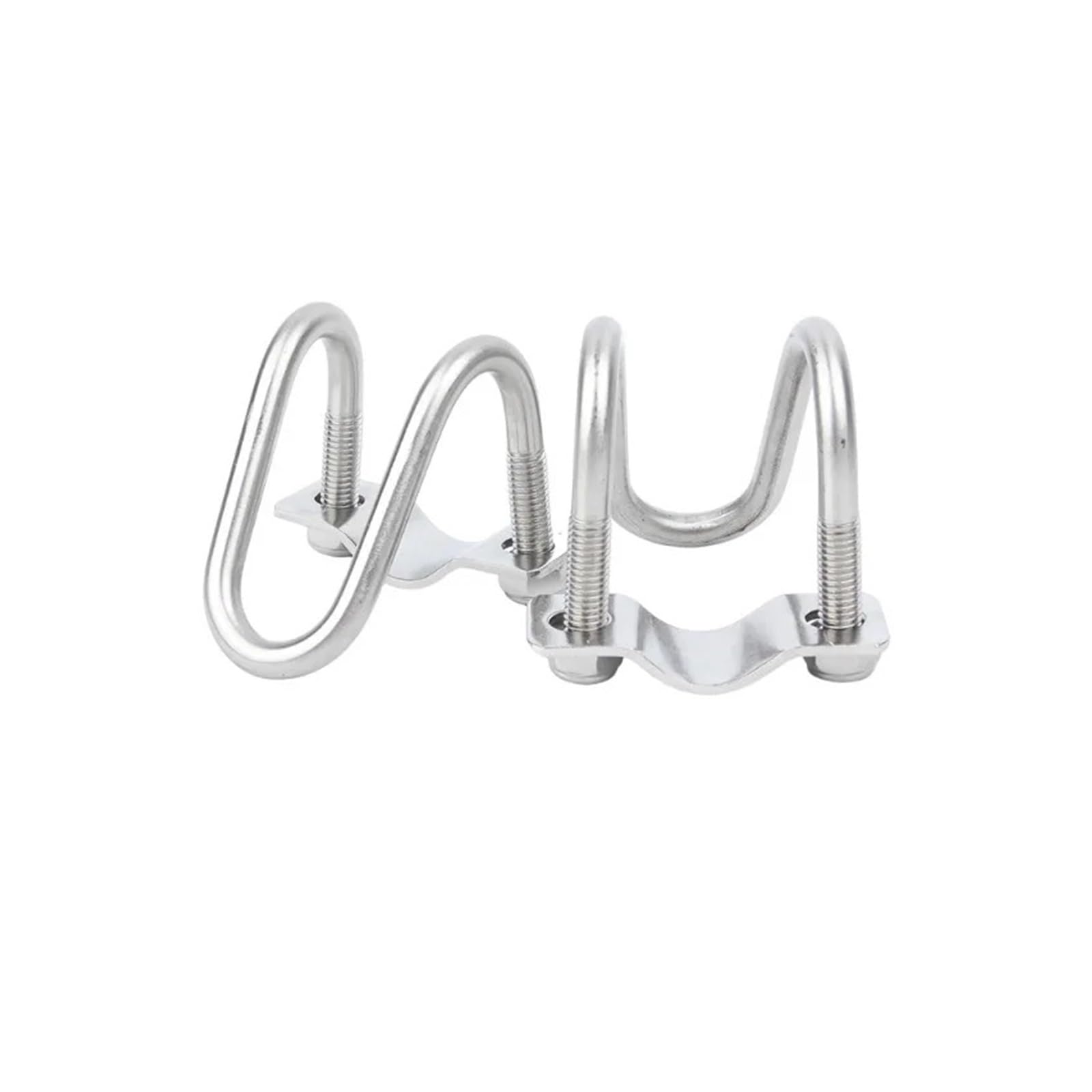 Bullone Cerchio a forma di morsetto for tubo trasversale con doppio bullone a forma di U in acciaio inossidabile 304 M8(M8-42x42mm)
