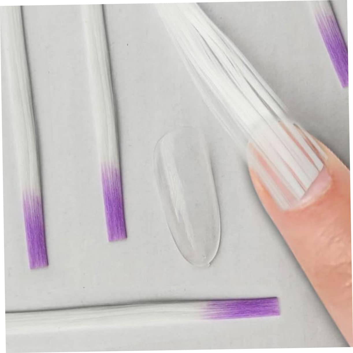 minkissy 200piezas Tips De Uñas Para Extensión Manicura Gel Uv Accesorios Para Construcción De Uñas
