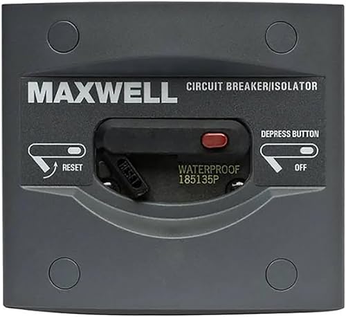 AMRM-P100790 Maxwell Marine 80 AMP BreakerPanel aislador