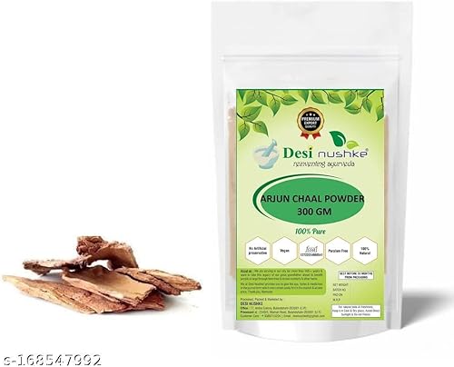 Arjun Ki Chaal 100% puro | 300GM | Arjun Chaal | Polvo de corteza de árbol de Arjuna