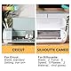 NIMNIK Permanente Vinylfolie für Cricut – 23 Blatt Vinyl Permanent + 2 Transferband für Vinylschneidemaschine, Vinyl für Cricut – 25 Stück