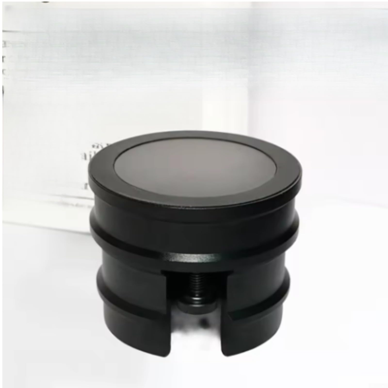 Kaffee-Siebträgerhalter aus Aluminiumlegierung für 51, 53, 54, 58 mm Körbe, rutschfeste Silikon-Basis, Tamper-Ständer mit verstellbarer Schraube, schwarzes Küchenzubehör