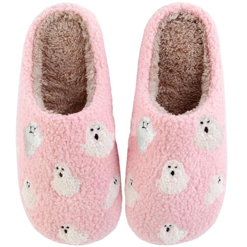DATAROPE Halloween Spooky Slippers for Womens Mens Soft Warm Fuzzy...