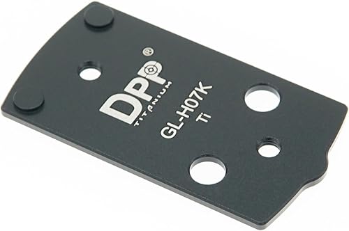 Miniatura 7 de DPP Titanium Placa adaptadora para Glock 43X48 MOS Hellcat OSP Holosun 407k507k - GL-H07KA