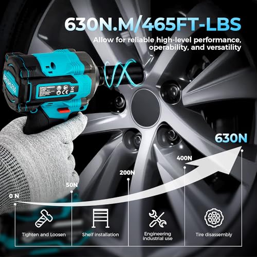 Heavy Duty Cordless Impact Wrench Kit