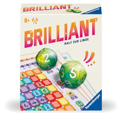 Ravensburger® 23491 - Brilliant - Spiel für Würfelfans ab 8 Jahren - Gesellschaftsspiel geeignet für 1-6 Personen - Würfelspiel