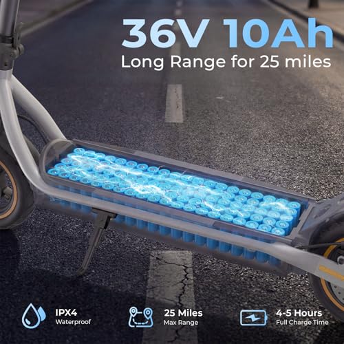 Image of Electric Scooter - Electric Scooter Adults, 1000W /500W Motor, 25 /21 /18 MPH, 10'' /8.5'' Tires, 28 /23 /21 Miles, APP Control, Dual Brake, Long Range Electric Scooter for Gift