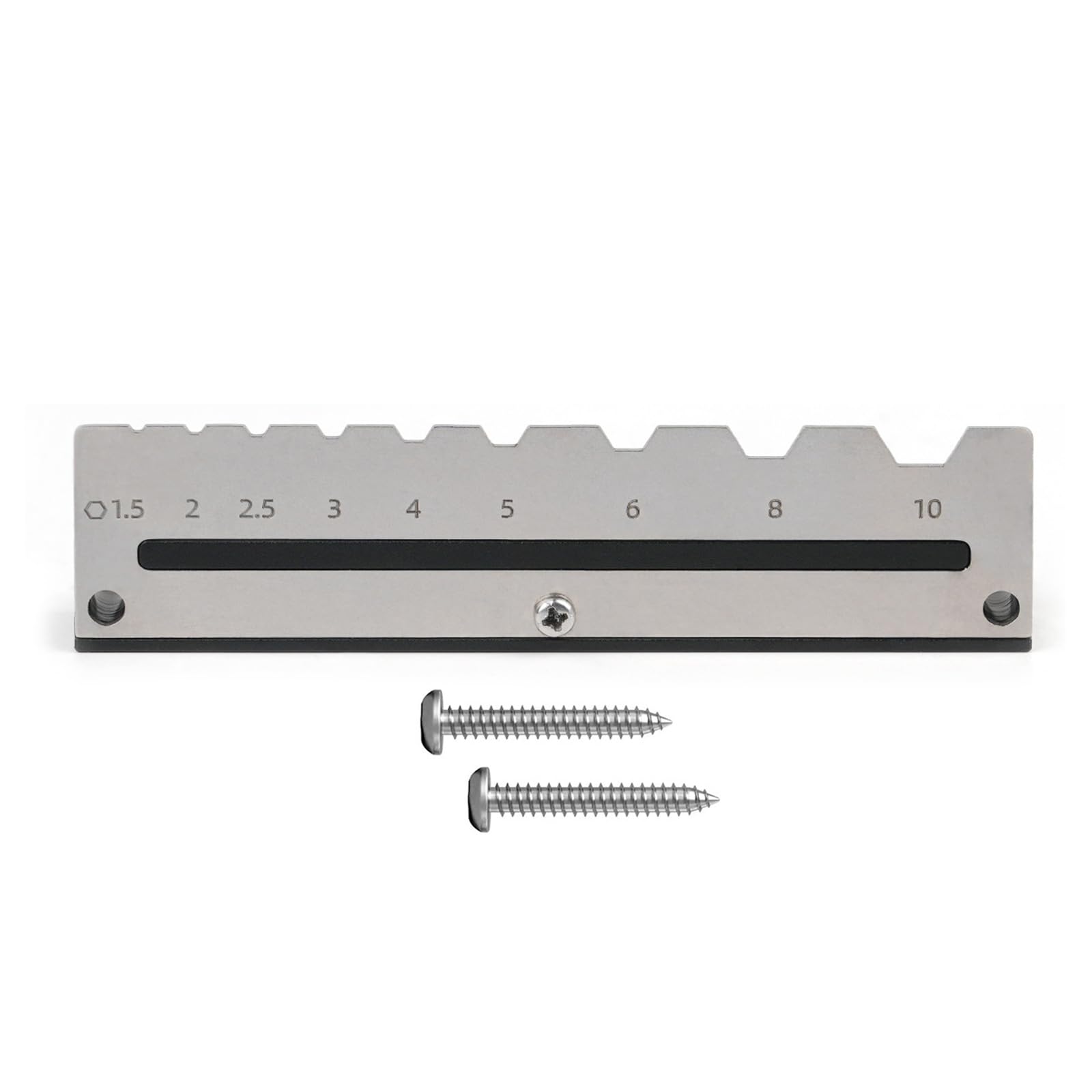 Hsioluted Wall-Mounted Aluminum Wrench 9-Slot Tool Rack (1.5-10mm) for Garage & Workshop Storage L-shaped Wrench Storage Rack