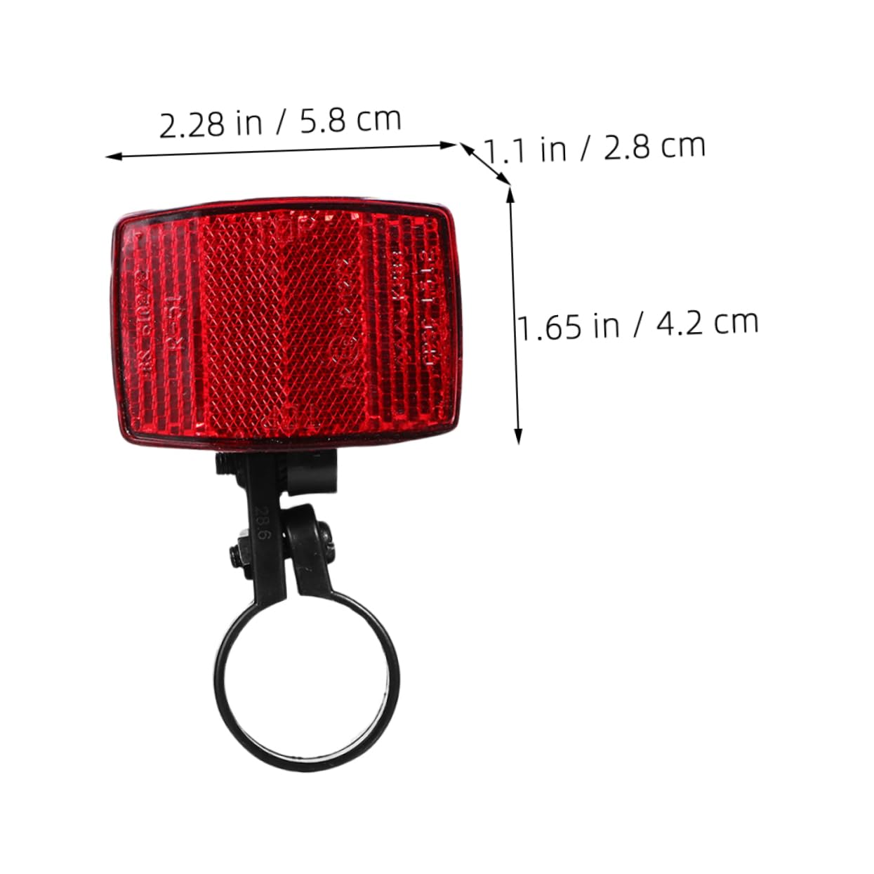 HEMOTON 4Pcs Bike Reflector Durable Front Rear Reflectors for Enhanced Night Visibility Easy to Install Cycling Safety Supplies