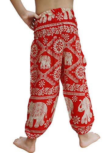 Image of Full Funk Rayon Smock Waist Child Lounging Comfortable Elephant Aladdin Pants