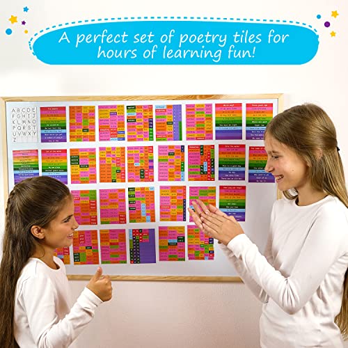 Simply Magic 122 PCS Magnetic Phonics Dominoes & 1047 PCS Poetry Magnets miniatura 3