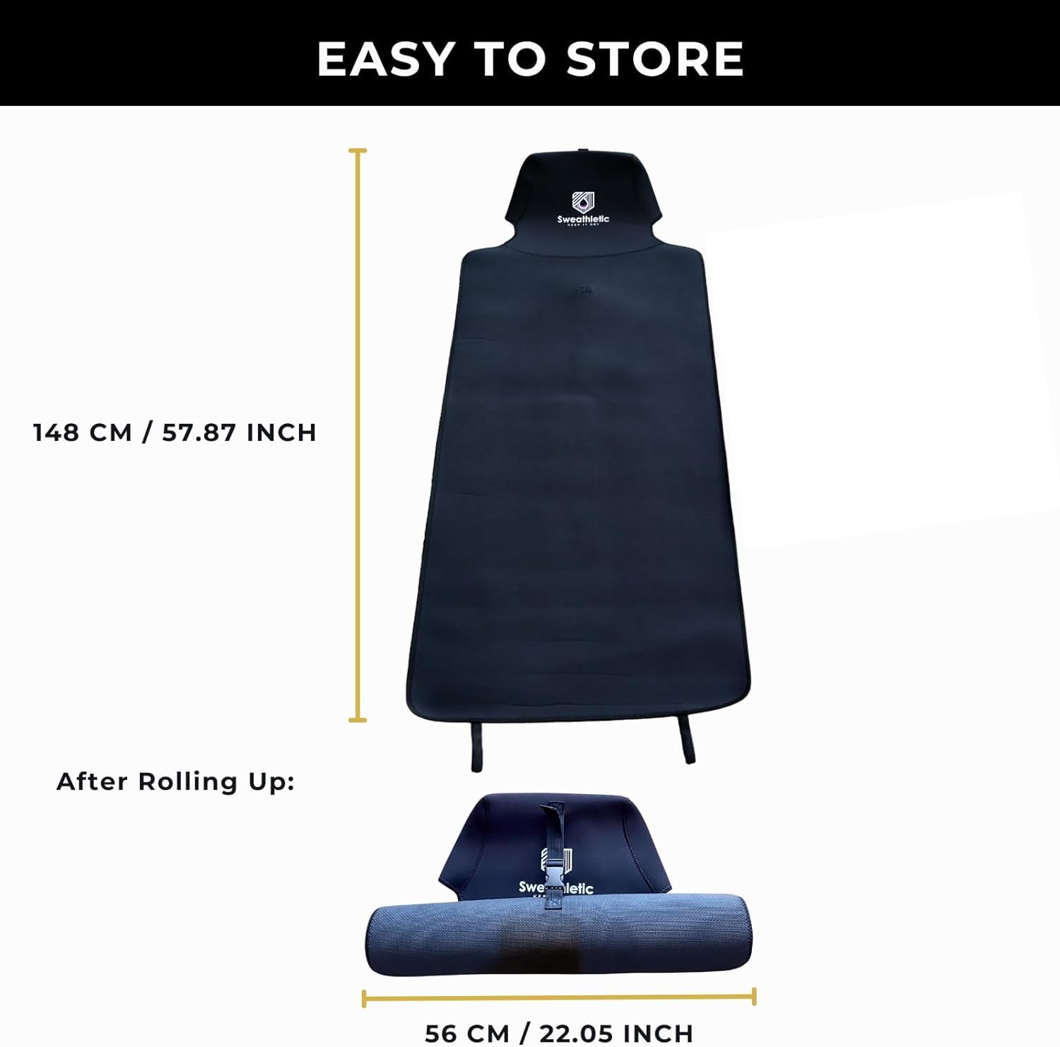 Sweathletic - Set di 2 coprisedili per auto, universali, impermeabili, in neoprene, antiscivolo, inodore, adatti agli animali domestici, per la massima protezione (2)