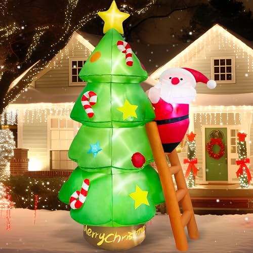 Danxilu 7 Fuß/2.1M Aufblasbare Weihnachtsdeko Außen Eingebaute...