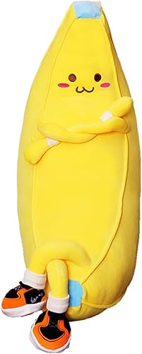 Miniatura 7 de Bananaplush - Almohada larga de peluche de frutas, regalo para cumpleaños, San Valentín, Navidad