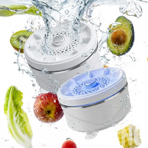 Fruit and Vegetable Washing Machine 2026 Upgraded Produce Washing Device with Titanium Plate Waterproof Food Cleaner Rechargeable for Kitchen and Outdoor Use (1)