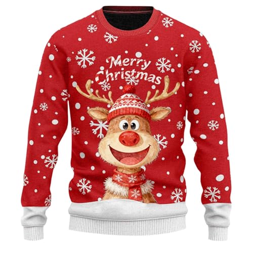 Ugly Christmas Sweater Damen, Weihnachtspullover Herren -...