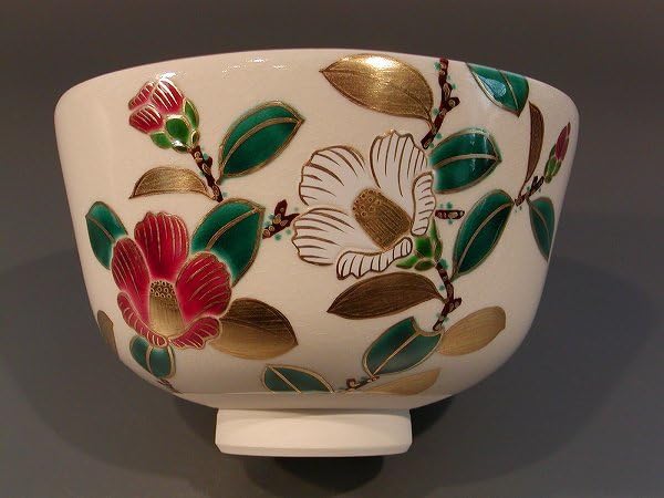 相模竜泉造 色絵椿画 抹茶碗 共箱共布 相模竜泉造 色絵椿画 抹茶碗 共箱共布 - メルカリ