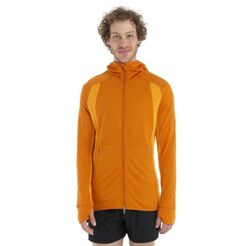 Icebreaker ZoneKnit Bluza z kapturem Ziemia/Solar/Cb S