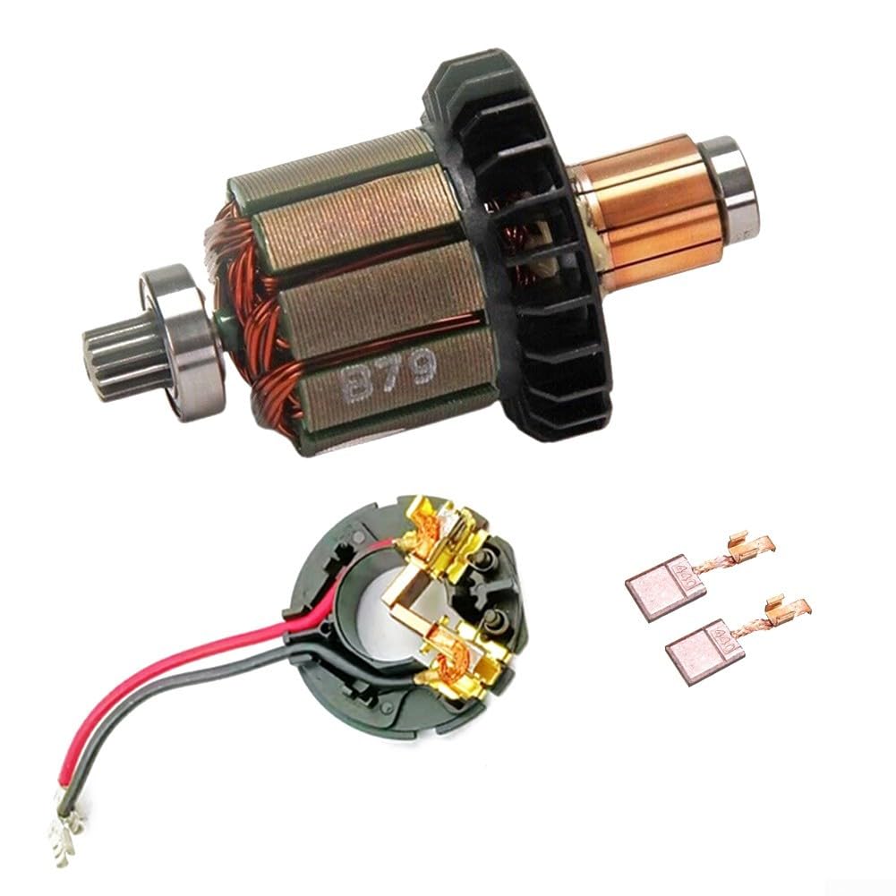 Soporte y cepillo de carbono de armadura para DDF482 DHP482 619380-9 619583-5