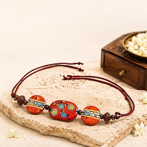 Image of AAKRITI ART CREATIONS Royal Empress Handcrafted Tribal Dhokra Necklace & Choker Collection | Artisan Ethnic Brass Jewelry with Oval & Square Designs, Amulet & Talisman Styles for Women