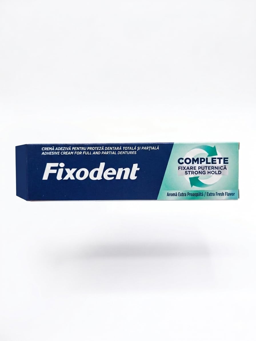 Fixodent Complete Strong Hold Denture Adhesive Cream - Extra Fresh Flavor (47g)-image-39