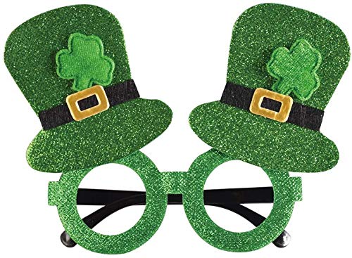 St. Patrick's Day Gl,Shamrock Gl,Patrick Party Costume Clover Gl,Green Irish Accessories Photo Props Costume Accessories for Women and Men Leprechaun Party Supplies,Costume Favors