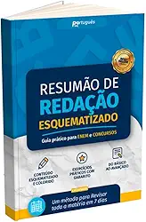Livro Resumão de Redação Esquematizado Guia Prático do Zero para ENEM e Concursos Conteúdo Colorido