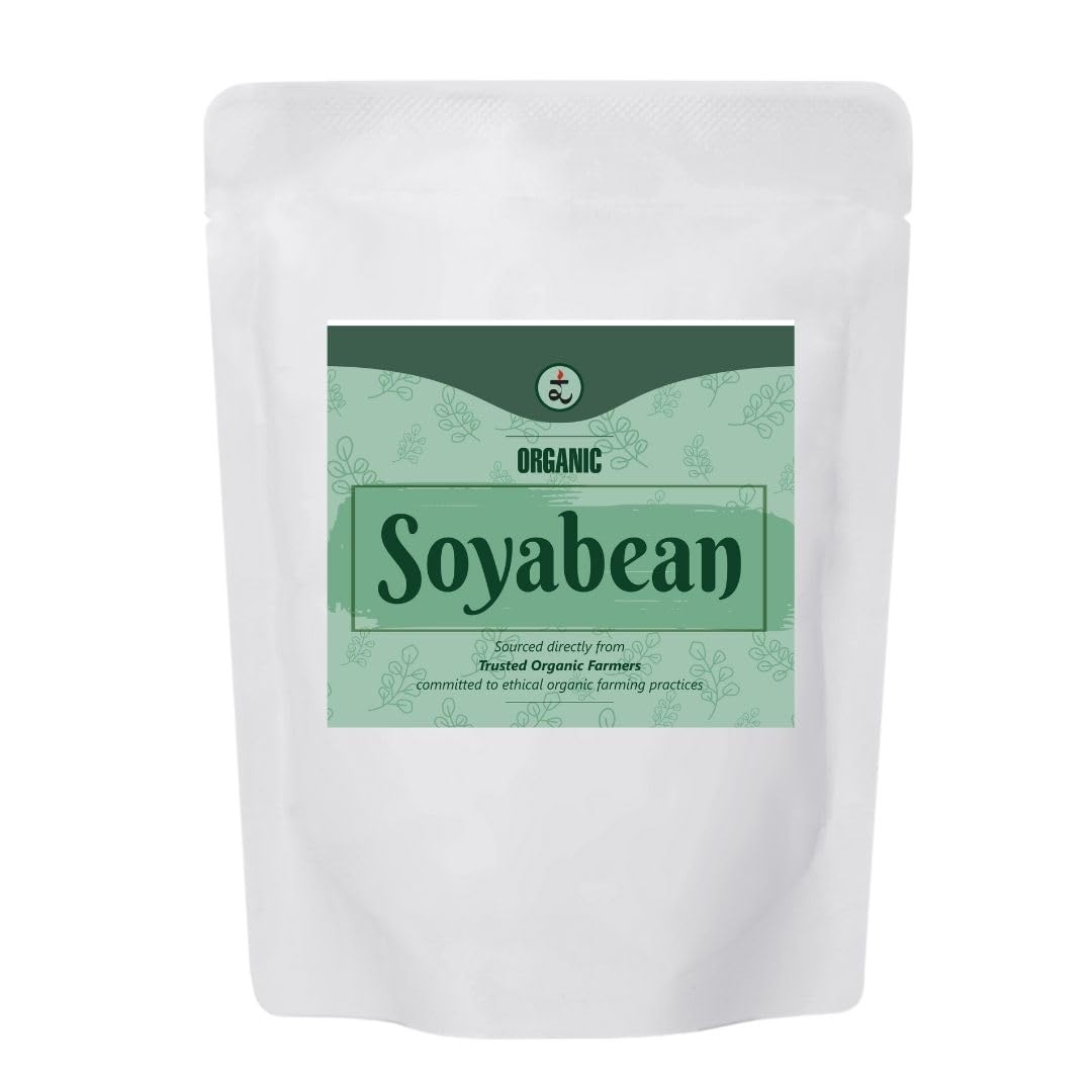 Whole Soyabean 500g | High-Protein, Fiber-Rich Soya Beans | Ideal for Curries, Snacks & Homemade Soya Products | Unpolished & Natural |