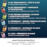 animonda Vom Feinsten Adult Filet Kreationen (18 x 50 g), Nassfutter für ausgewachsene Katzen, Katzenfutter mit Filets in delikater Sauce, Katzennassfutter ohne Getreide und Zucker