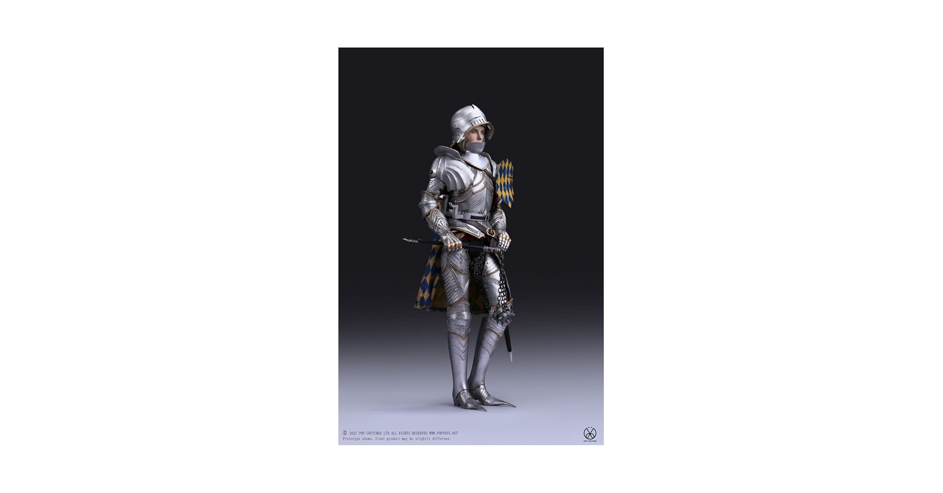 Amazon | POPTOYS 1/6 ゴシック・ナイト 女騎士 銀甲版 未開封