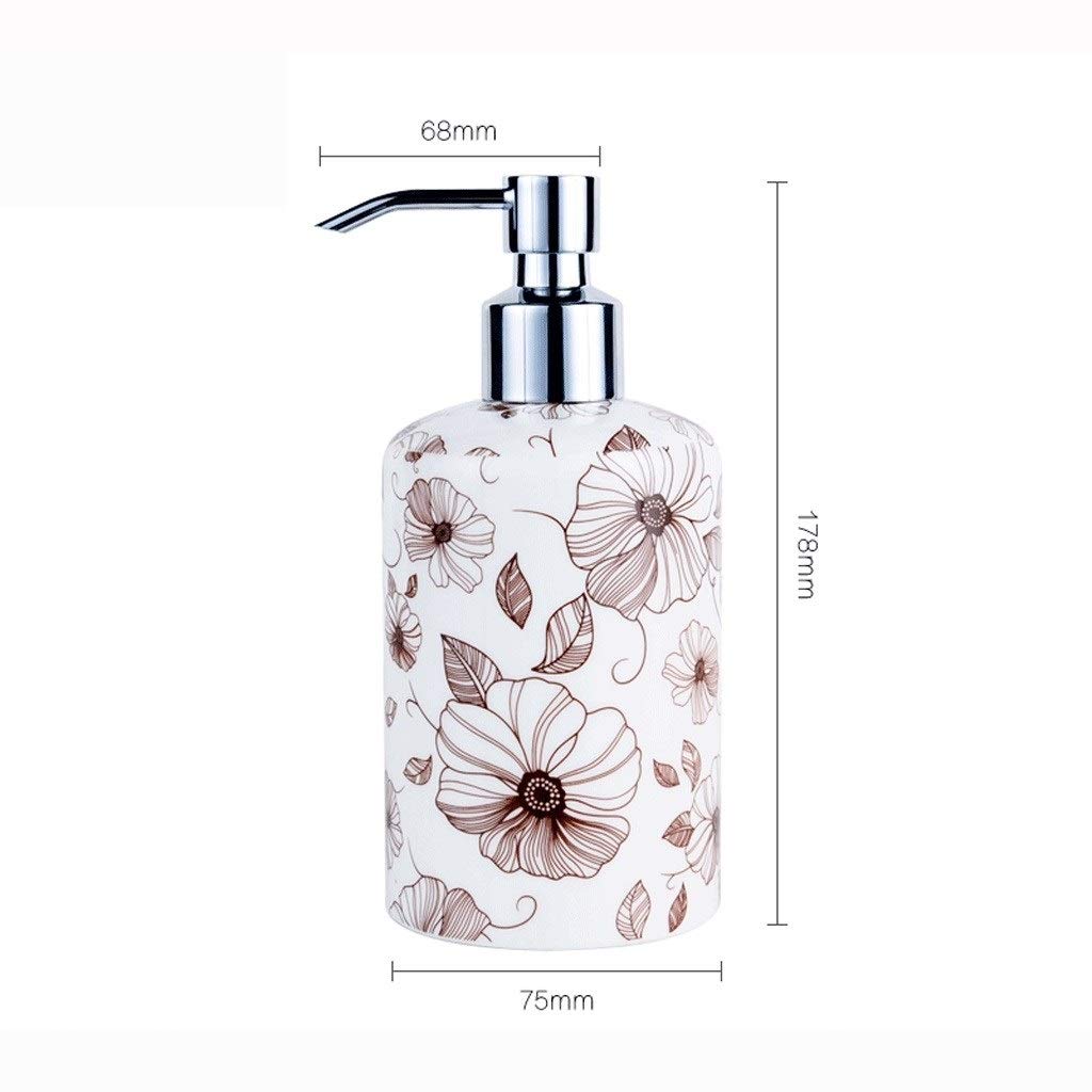 Dispenser per Sapone Liquido Lozione Ceramica Bottiglia in Marmo Creativo Texture Hand Sanitizer Bottiglia Premendo Dispenser di Sapone Dosatore Sapone Ricaricabile