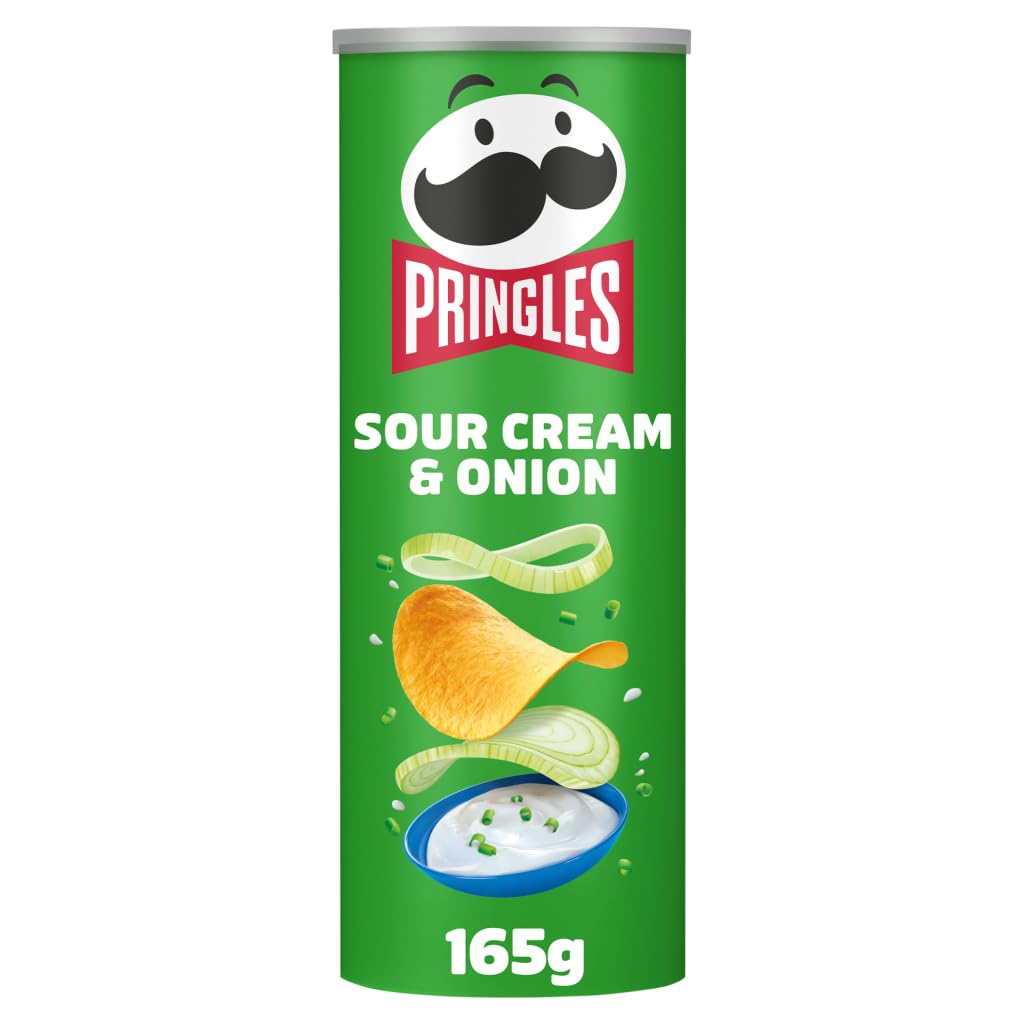 Pringles Sour Cream & Onion Crisps 165g