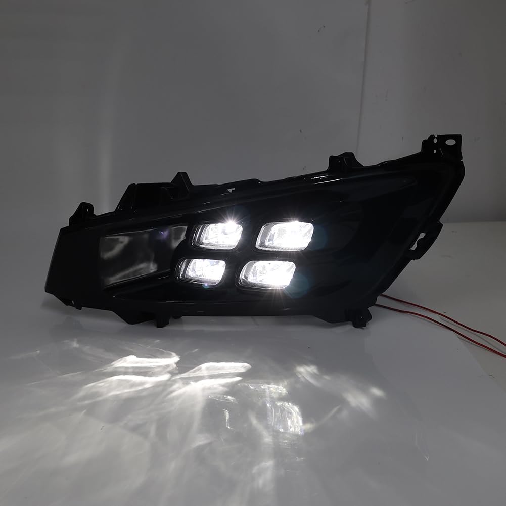 Bacar 2 Pcs ABS Driving Lamps Front Fog Light Daytime Running Lights White for KIA Optima K5 2011 to 2013