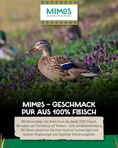 MIMOS Entenhälse 500 g - Natürliche Kausnacks 100% Entenhals getreidefrei. Schonend getrocknete Hunde-Kauartikel für große und mittlere Tiere