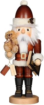 German Christmas Nutcracker Santa Claus Teddy natural colors - 44,0 cm / 17 inch - Christian Ulbricht