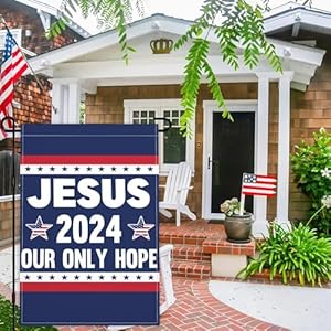 Jesus 2024 Our Only Hope Garden Flag 12x18 Inch Christ Jesus Easter Flag 3ply Fabric Double Sided Christian Faith Patriotic Garden Flags for House Outdoor Indoor Yard Decor Jesus 2024 Our Only Hope Garden Flag 12×18 Inch Christ Jesus Easter Flag 3ply Fabric Double Sided Christian Faith Patriotic Garden Flags for House Outdoor Indoor Yard Decor