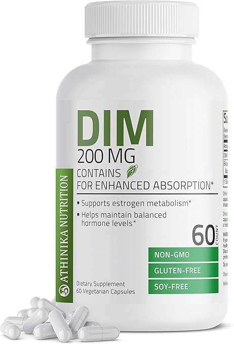 DIM 200 MG Supplement Diindolymethane with BioPerine for Enhanced Absorption, Estrogen Metabolism & Maintains Balanced Hormone Levels, 60 Vegetarian Capsules-image-11