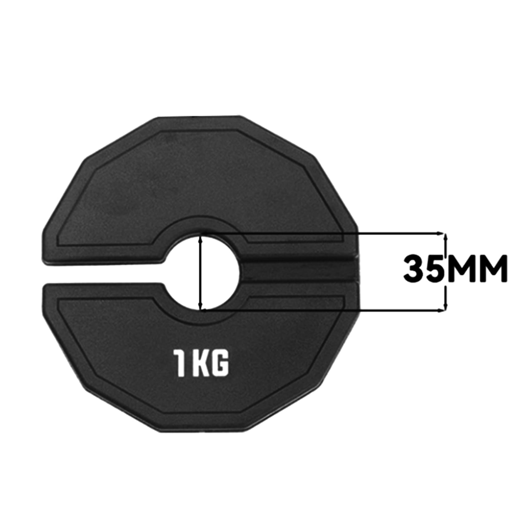 2X Gym Micro-Plates Hantle Frakcyjne Talerze Ciężarków Gumowe Talerze Ciężarków Frakcyjne Talerze Ciężarków Dodatek Zmień Czarny 1kg