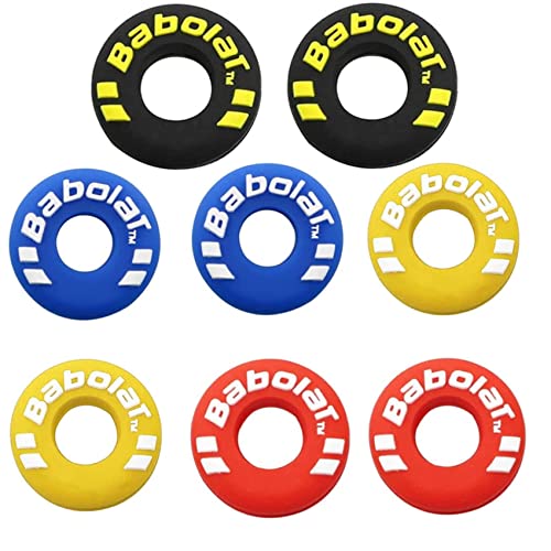 Tennis Racket Shock Absorber 8 Pack Tennis Racquet Dampeners Letter Silicone Absorber Tennis Racket Tennis Vibration Dampener Racket Shock Absorbers for Tennis Players