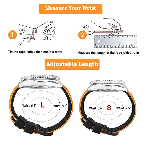 Image of Ritche Christmas Gift Silicone Watch Bands 18mm 20mm 22mm 24mm Quick Release Rubber Watch Bands for Men, White Elephant Gifts, Stocking Stuffers For Men
