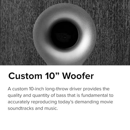 Image of ELAC Debut 2.0 DS10.2 200 Watt Powered Subwoofer, Black