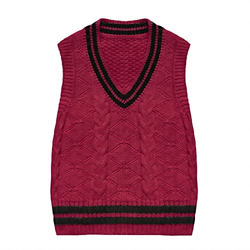 Baby Boy Girls Knit Sweater Vest Uniform Pullover Top Pure Color Cotton Spring Autumn Toddler