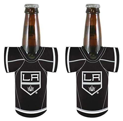 NHL Hockey 2014 Team Color Logo Bottle Jersey Holder Cooler 2-Pack (Los Angeles Kings)