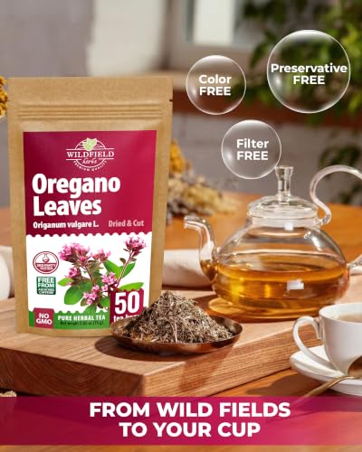 50 Bags Oregano Tea Dried Oregano Leaves Herbal Tea Bag (Origanum Vulgare L.) - 50 Count 1.5g Bags Dry Orégano Leaf Herb - image 5